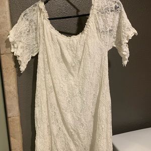 Large White Off Shoulder Dress
